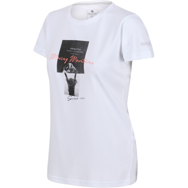 Regatta Dames fingal vi berg t-shirt UTRG7115_white large