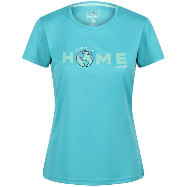 Regatta Dames fingal vi aarde t-shirt UTRG7113_turquoise large