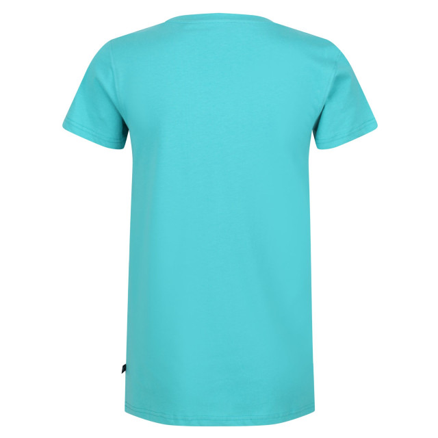 Regatta Dames filandra vi gestreept t-shirt UTRG7011_turquoise large