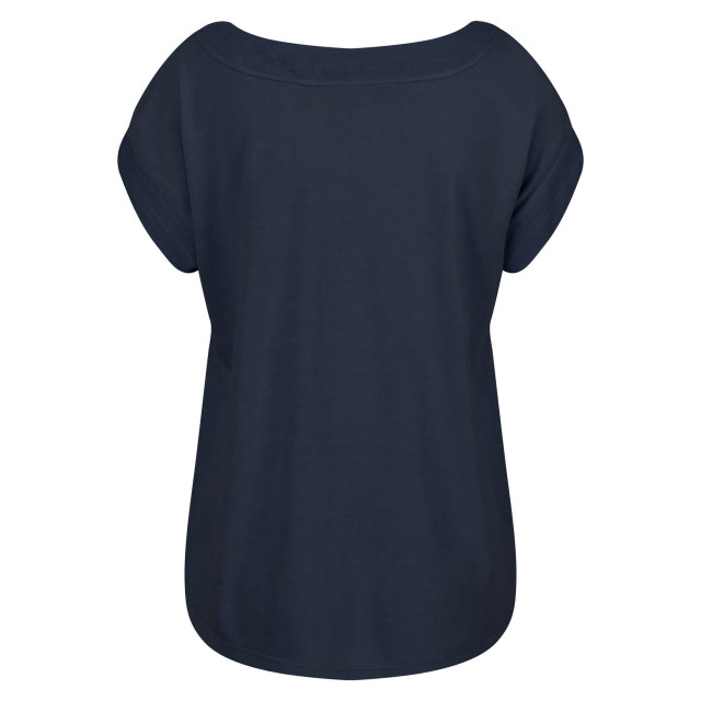 Regatta Dames adine gestreept t-shirt UTRG6951_navy large