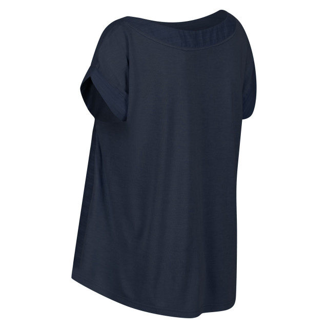 Regatta Dames adine gestreept t-shirt UTRG6951_navy large