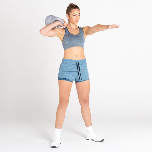 Dare2b Dames the laura whitmore edit sprint up 2 in 1 korte broek UTRG6941_bluestoneoriongrey large