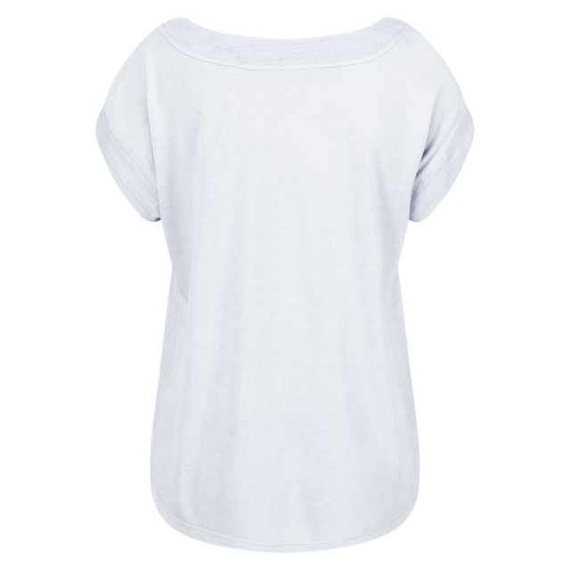 Regatta Dames adine gestreept t-shirt UTRG6951_white large