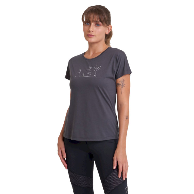 Dare2b Dames crystallize leaves t-shirt UTRG6892_charcoalgrey large