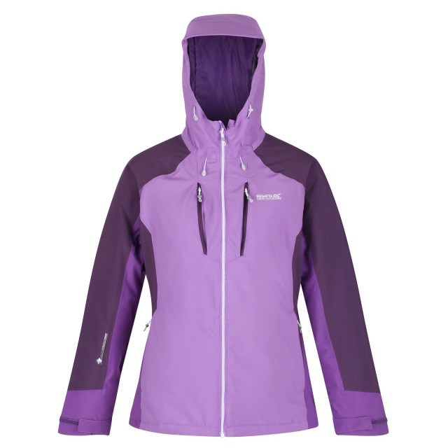 Regatta Dames highton stretch ii waterdichte gewatteerde jas UTRG6707_hyacinthpurplesapphiredarkaubergine large