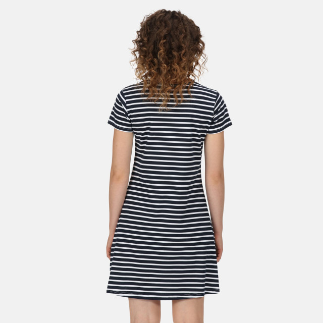Regatta Dames balia stripe swing dress UTRG6703_navywhite large
