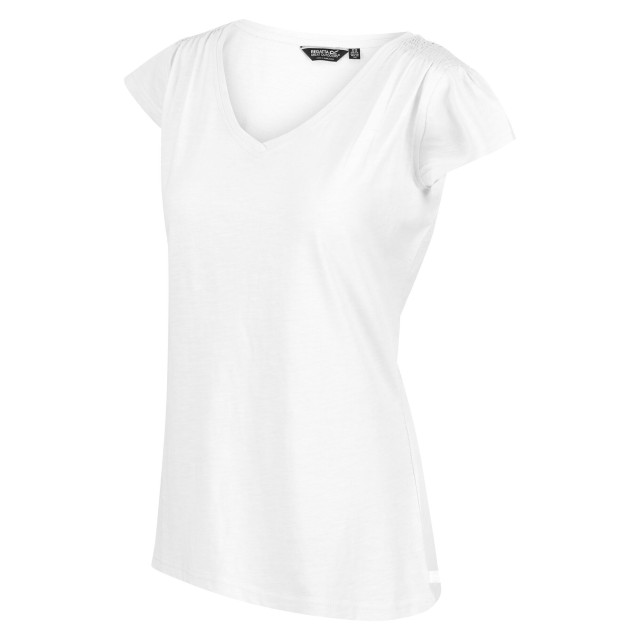 Regatta Dames francine v-hals t-shirt UTRG6627_white large