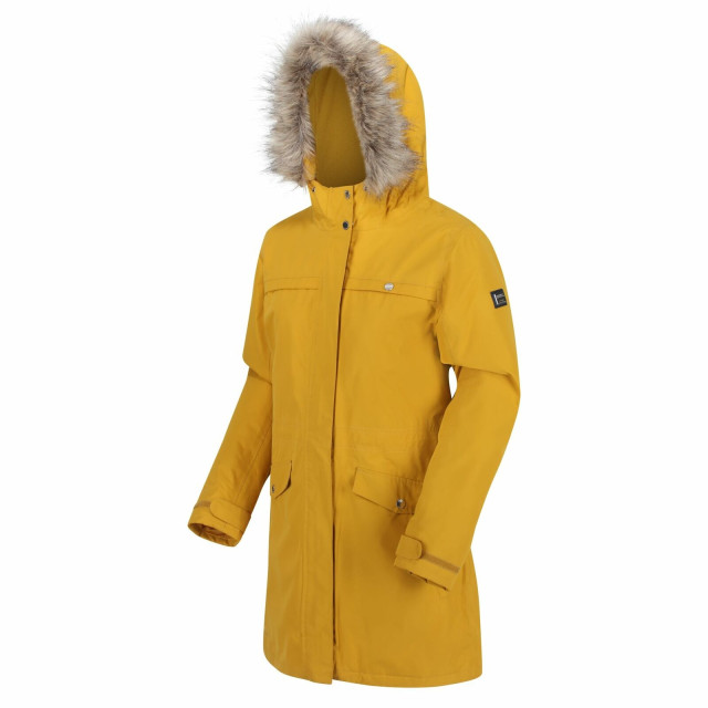 Regatta Dames serleena ii bont geïsoleerde winter parka UTRG5742_mustardseed large