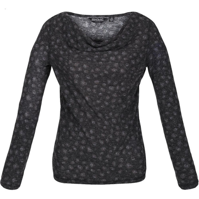 Regatta Dames frayda dierenprint koehals top UTRG8377_blackstormgrey large