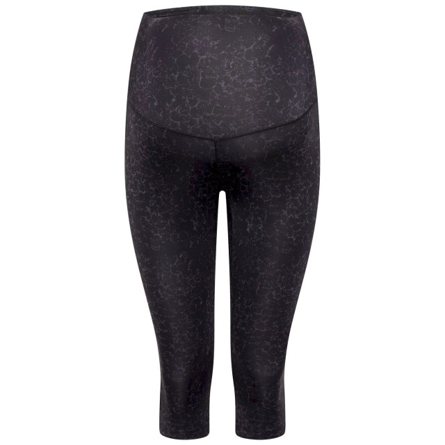 Dare2b Dames influential ii molecular print maternity 3/4 leggings UTRG8432_black large
