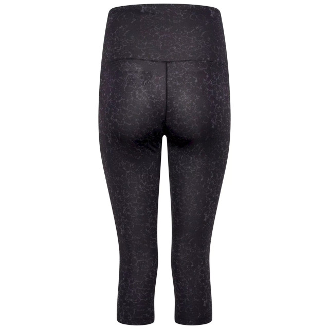 Dare2b Dames influential ii molecular print maternity 3/4 leggings UTRG8432_black large