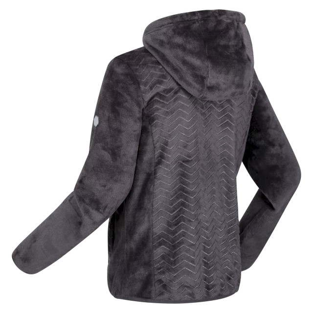 Regatta Dames julissa ii fluffy full zip fleece jacket UTRG8526_sealgrey large