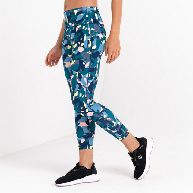 Dare2b Dames influential camo 7/8 legging UTRG8671_fortunegreen large