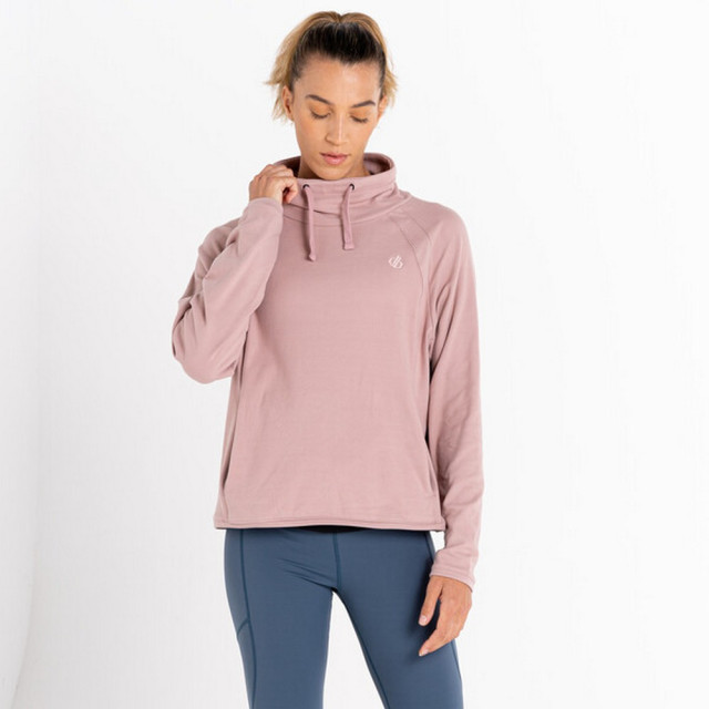 Dare2b Dames fleur east glide sweatshirt met hoge hals UTRG8680_duskyrose large Dare2b Dames fleur east glide sweatshirt met hoge hals UTRG8680_duskyrose large