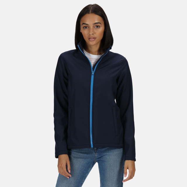 Regatta Dames a printable softshell jas UTRG3561_navybluefrenchblue large Regatta Dames a printable softshell jas UTRG3561_navybluefrenchblue large