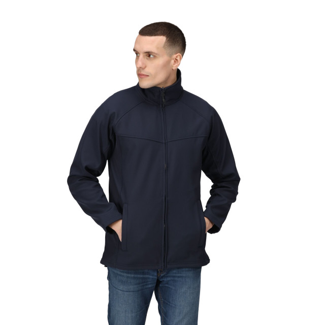 Regatta Heren uproar softshell windbestendige fleece vest UTRG1480_navynavy large Regatta Heren uproar softshell windbestendige fleece vest UTRG1480_navynavy large