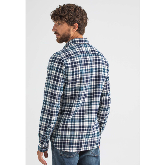 Butcher of Blue Rodeo check shirt lange mouw overhemden rodeo check shirt san marino blue large