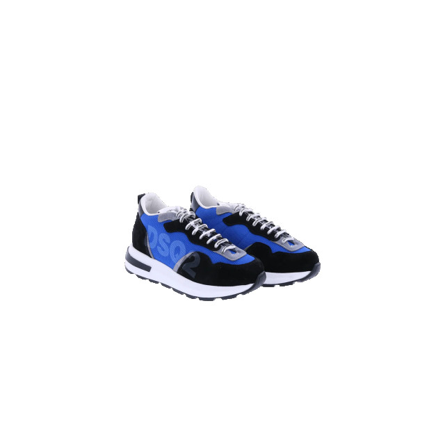 Dsquared2 Kids sneakers running sole lace dsq 70762-7076203-INDIGO/BLACK/GREY/WHITE PRINT large