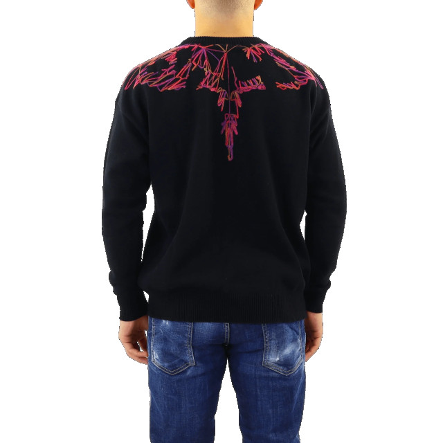 Marcelo Burlon Heren wings knit relax slim crew CMHE033F22KNI001-1084 large