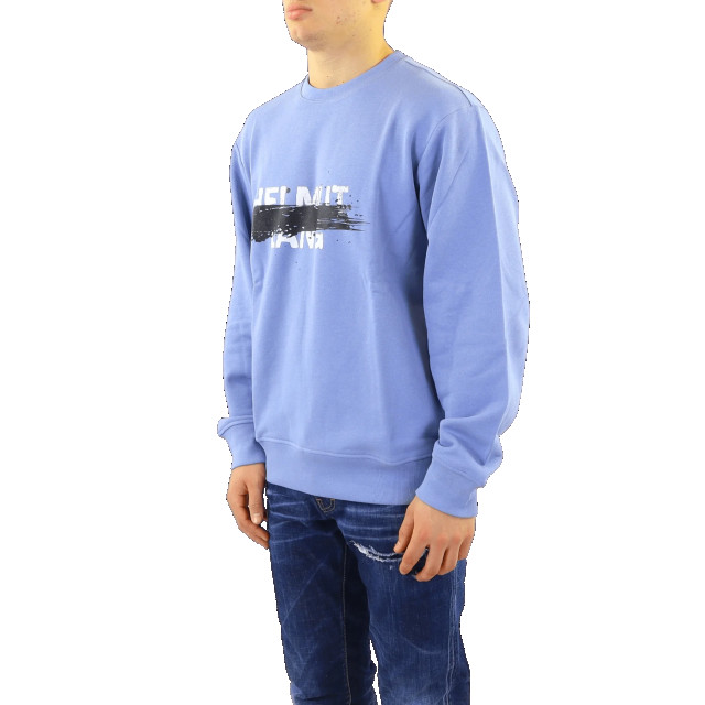 Helmut Lang Heren stencil crewneck M04HM506-Storm Blue large