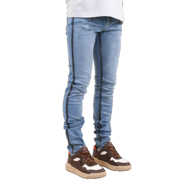 Flaneur Homme Heren skinny jeans W10106FH-BLUE large