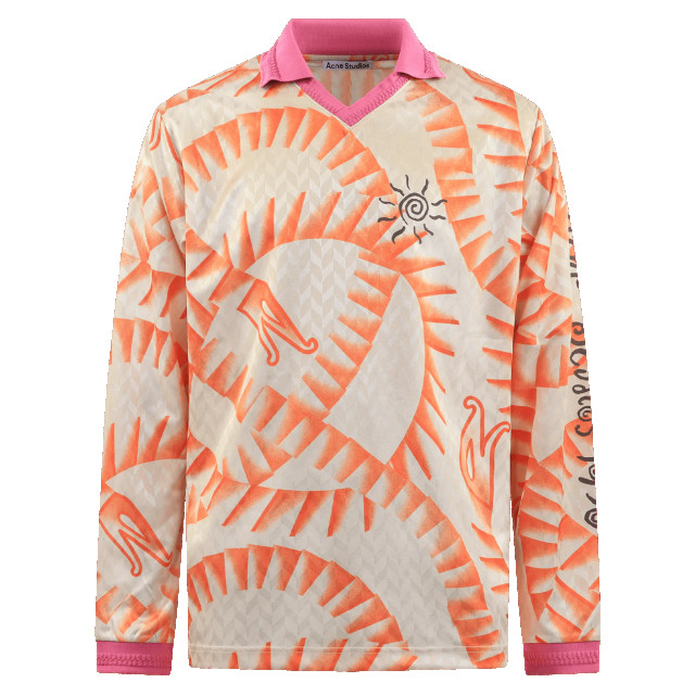 Acne Studios Heren printed long sleeve BL0353-AC41-ORANGE large