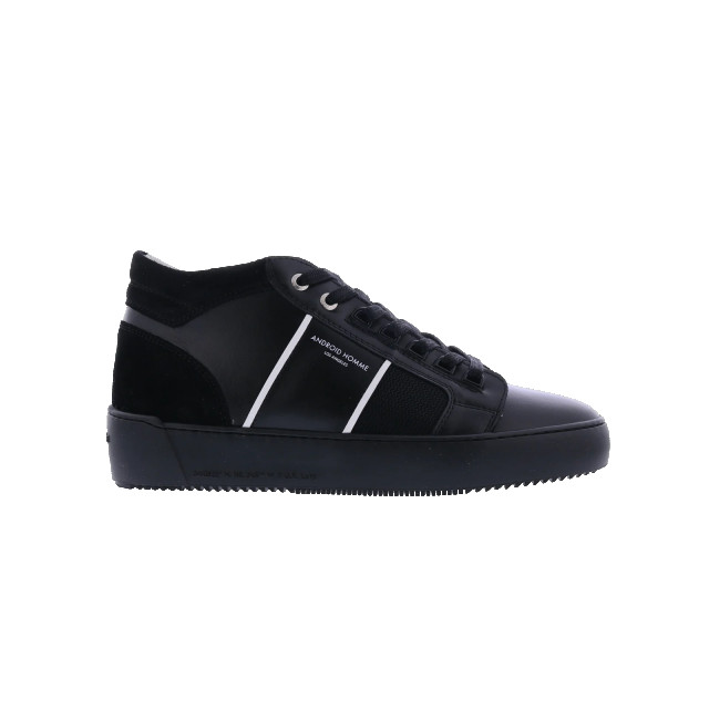 Android Homme Heren propulsion mid 122 AHP221-22-BLACK / WHITE LEATHER & MESH CONTOUR large