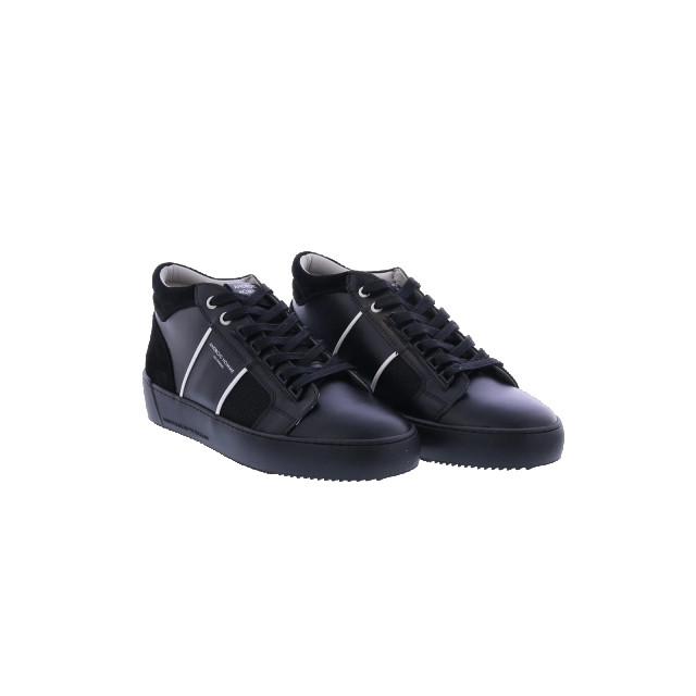 Android Homme Heren propulsion mid 122 AHP221-22-BLACK / WHITE LEATHER & MESH CONTOUR large