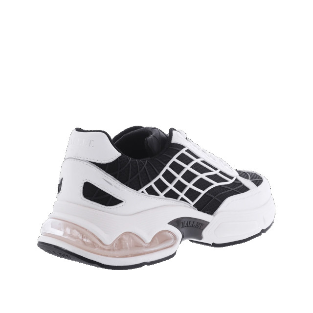 Mallet. Heren neptune sneaker /zwart TE1014-WHTSIL large