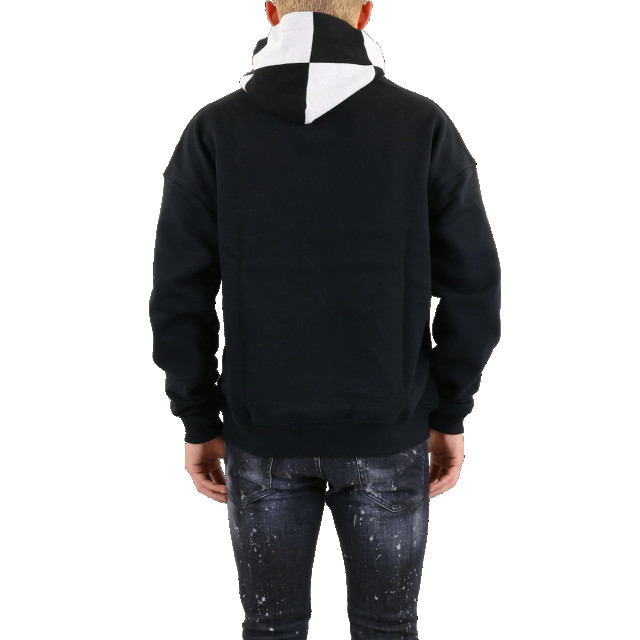 Flaneur Homme Heren knitted hood hoodie W10061FH-BLACK large