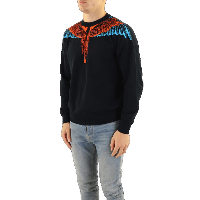 Marcelo Burlon Heren icon wings knit boxy crew CMHE024S23KNI001-1025 large