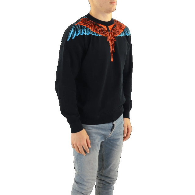 Marcelo Burlon Heren icon wings knit boxy crew CMHE024S23KNI001-1025 large