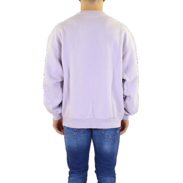 Acne Studios Heren fyre bubble logo crew BI0172-CSS-Pale lilac large