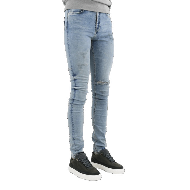 Flaneur Homme Heren destroyer skinny jeans W8064FH-Ocean large