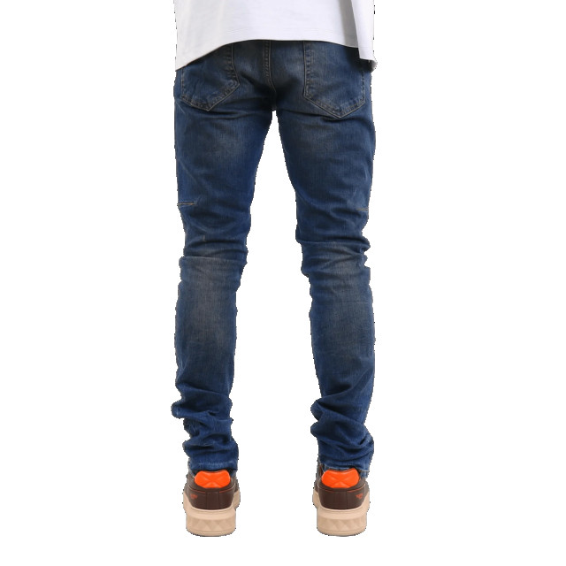 Flaneur Homme Heren destroyer skinny jeans W10109FH-DIRTY INDIGO large