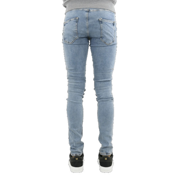 Flaneur Homme Heren destroyer skinny jeans W8064FH-Ocean large