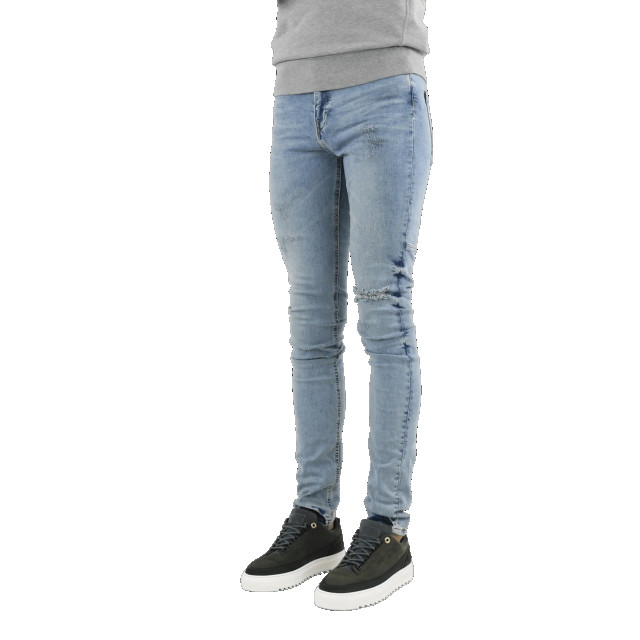 Flaneur Homme Heren destroyer skinny jeans W8064FH-Ocean large