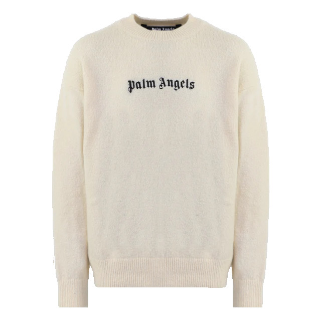 Palm Angels Heren classic logo sweater PMHE054F23KNI004-110 large