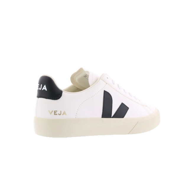 Veja Dames, heren campo sneaker leer /zwart CP051537-WHITE BLACK large