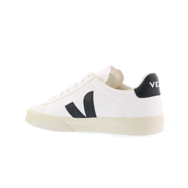 Veja Dames, heren campo sneaker leer /zwart CP051537-WHITE BLACK large