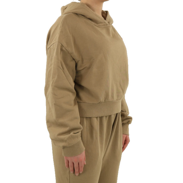 Follovers Dames short hoody Kylie-Camel large