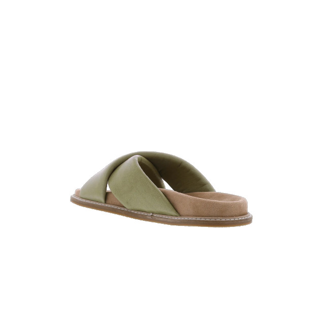 Paris Punk Dames leather band slipper 762019-OLIVE large