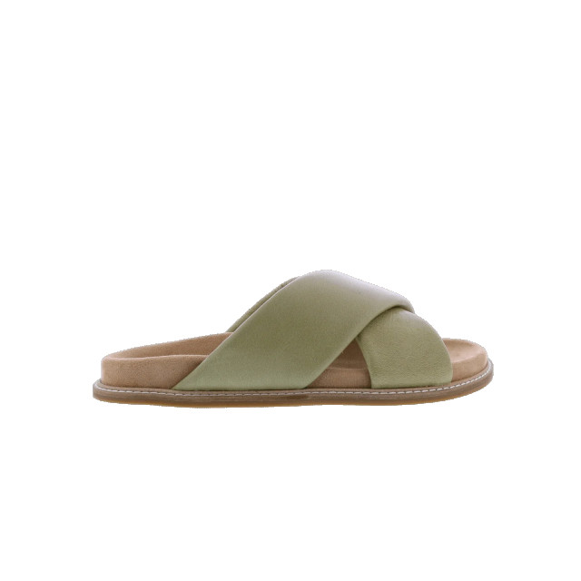 Paris Punk Dames leather band slipper 762019-OLIVE large