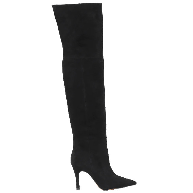 Atelier Verdi Dames high boot suede M2964-Zwart large