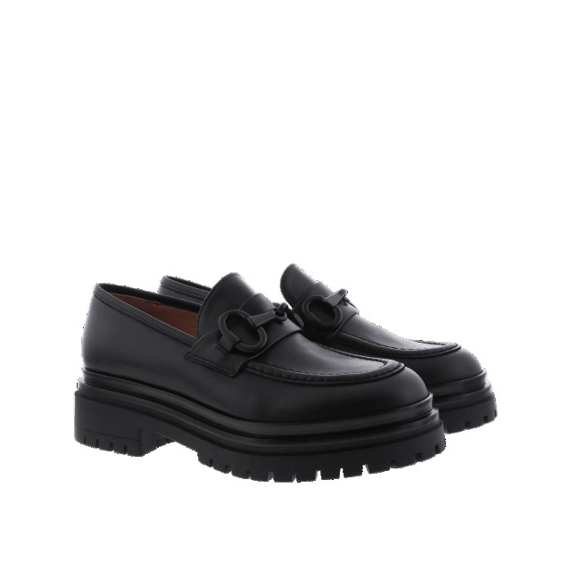 Atelier Verdi Dames chunky loafer leer M1254-Zwart large