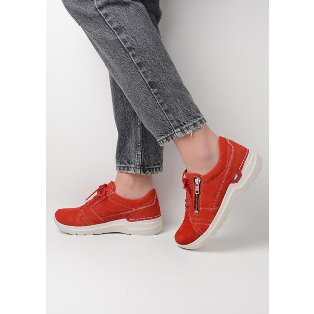 Wolky 06609 Feltwell Antique nubuck Veterschoenen Rood 06609 Feltwell Antique nubuck large