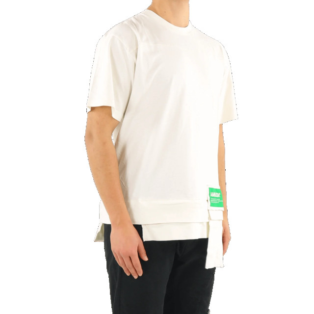 AMBUSH Heren waist pocket t-shirt tofu fern BMAA004F21JER001-358 large