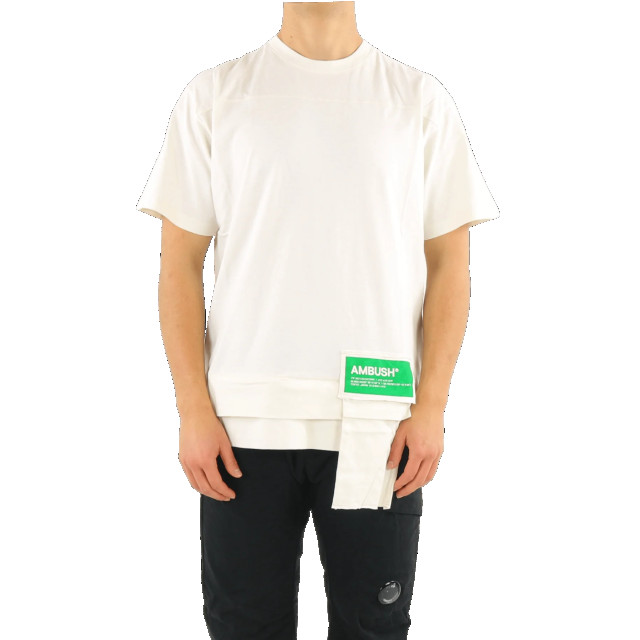 AMBUSH Heren waist pocket t-shirt tofu fern BMAA004F21JER001-358 large