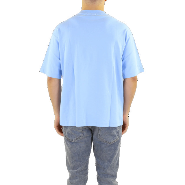 Drole De Monsieur Heren le t-shirt patch ddm B-TS142-CO002-BLUE large