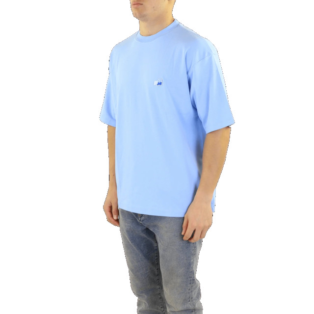 Drole De Monsieur Heren le t-shirt patch ddm B-TS142-CO002-BLUE large